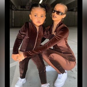 MOMMY Velour Jumpsuit